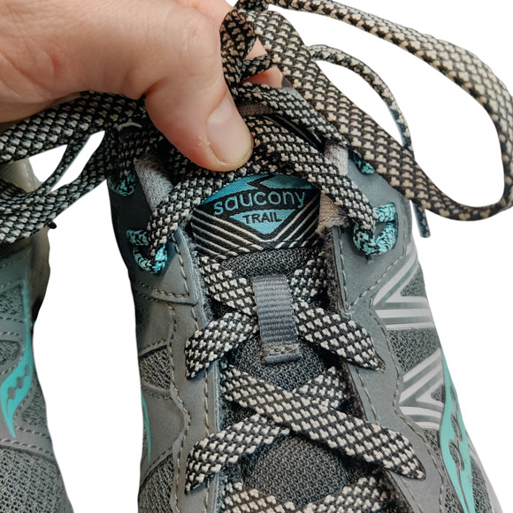 Saucony Women's Excursion TR14 Running Mesh Athletic Trail Shoes Gray Blue 9.5 - Picture 8 of 8